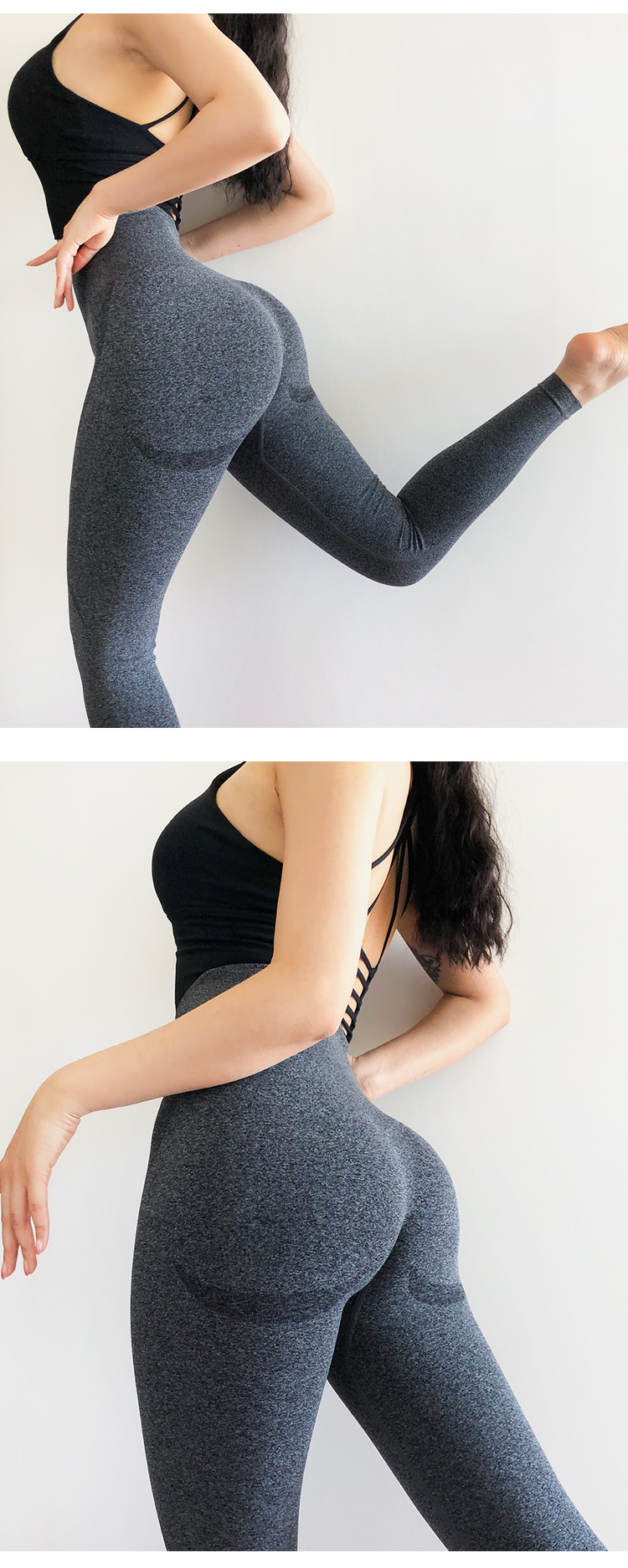 Seamless Knitted High Elasticity Yoga Leggings NSXER80836