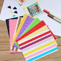 Photo fixed corner stickers transparent adhesive multi-color photo paper foot stickers 10 pieces of corner material stickers corner protection roll