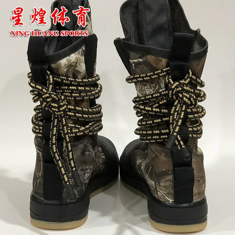Реалтри X SF Air Force1 Hi Falconium Камуфляж Мужские кроссовки AA1128-004