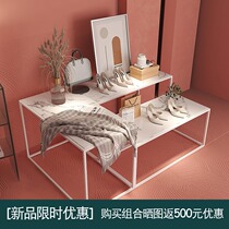 Crowdsmiths Workshop ZJF Shoes Shop Shoe Rack Display Rack Shoes Display Items Bag of Island Commercial Live Display Desk D4