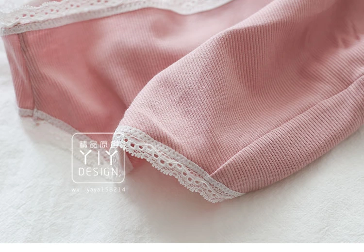 5 ren ren liền mạch đồ lót cotton nữ quần short eo thấp