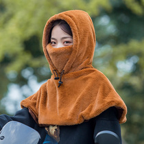 Parent-child winter electric motorcycle female winter hat Lei Feng hat windproof childrens hat windshield female warm cycling