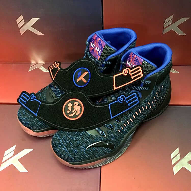 Giày bóng rổ nam Anta 2019 mới Thompson KT3 bản sao giày cao cổ điển KT4 Batman Velcro - Giày bóng rổ giày lười thể thao nam