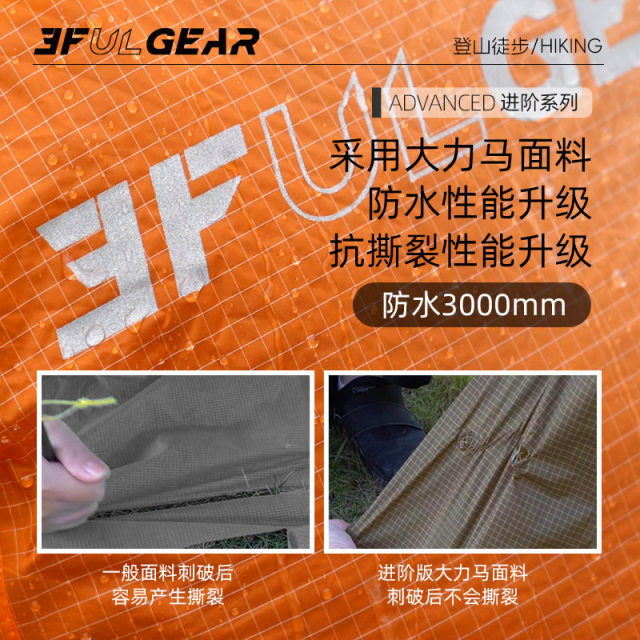 Sanfengchu backpack rain cover 20-85L ຂະຫນາດໃຫຍ່, ຂະຫນາດກາງແລະຂະຫນາດນ້ອຍ 15D silicone-coated mountaineering bag cover waterproof, tear-proof and dust-proof