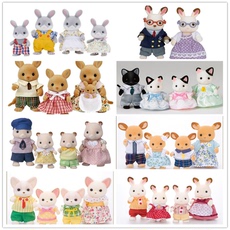 Игрушки 正版sylvanian families/森贝儿森林家族玩偶巧克力兔棕熊斑点狗