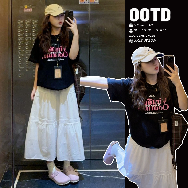 Maternity Summer Suit 2026 New Korean Style Loose Large Size Top Black Regular Shoulder Half-Sleeve Pure Cotton Short-Sleeve T-Shirt Maternity Summer Suit 2026 New Korean Style Loose Large Size Top Black Regular Shoulder Half-Sleeve Pure Cotton Short-Sleeve T-Shirt