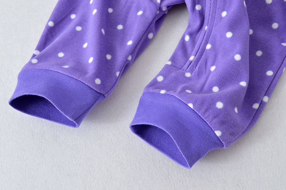 Baby dây kéo jumpsuit nam và nữ bé mùa thu và mùa đông sơ sinh ra quần áo lông cừu ấm quần áo ấm romper bộ quần áo liền thân cho bé