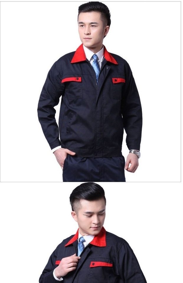 Quần dài tay phù hợp với nam sửa chữa tự động trang trí tài sản bảo hiểm lao động quần áo áo xây dựng trang web kỹ thuật quần áo kích thước lớn in thêu từ đồ bộ kiểu đẹp 2021