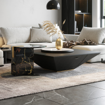 Tea table square Composition large family style Living room Silence Wind Superior designer Marble Glass Small Side a few