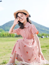 Girl Summer Clothing Dress Snowspun Princess Dress 2020 New Children Foreign Air Square Collar Doll Dress 12 Year Old Thin Dress