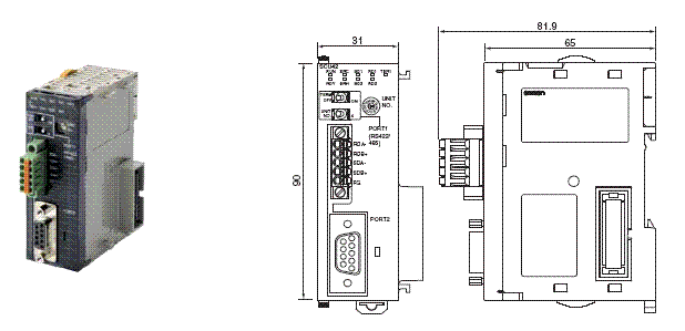 CJ1W-Scu Shape Размер 7 CJ1W-Scu42_DIM