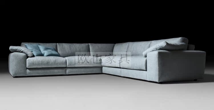 Bắc Âu xuống vải sofa biệt thự phòng khách kết hợp mô hình phòng hiện đại tối giản sáng tạo thời trang thiết kế nội thất ghế sofa phòng khách