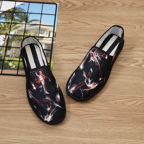 Столепкие туфли Xishan мужская весна и осенью в китайском стиле, вышитая сухожилие с черной говядиной, старая пекин