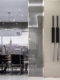 Italian Modern Restaurant Light Luxury High-End K9 Crystal Island Bar Chandelier Rectangular Design Stylish Full Spectrum