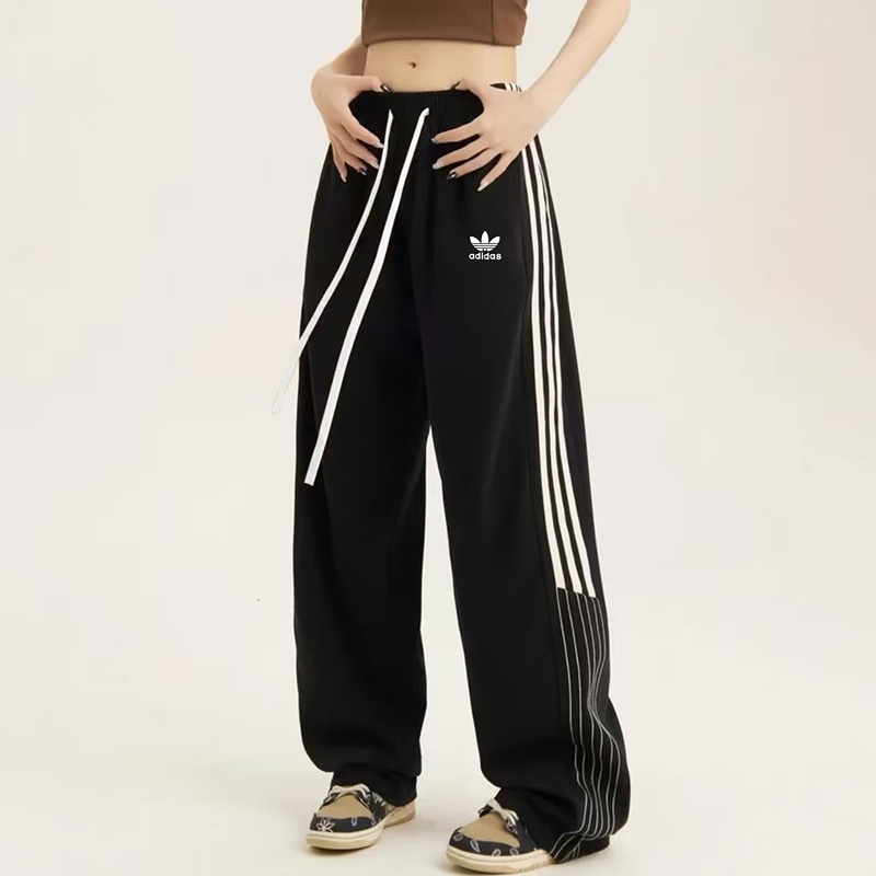 Adidas Adidas Autumn Sweatpants for Women, Loose Straight-Leg Wide-Leg Couple Sports Clover Casual Long Pants for Men Adidas Adidas Autumn Sweatpants for Women, Loose Straight-Leg Wide-Leg Couple Sports Clover Casual Long Pants for Men