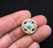 925 sterling silver inlaid handmade back cloud Tibetan Buddhist Beads Rosary pendant
