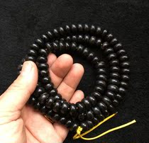Tibetan old Yak horn ROSARY Tibetan Buddhist beads 108 11X7 fidelity Tibetan old Buddha beads