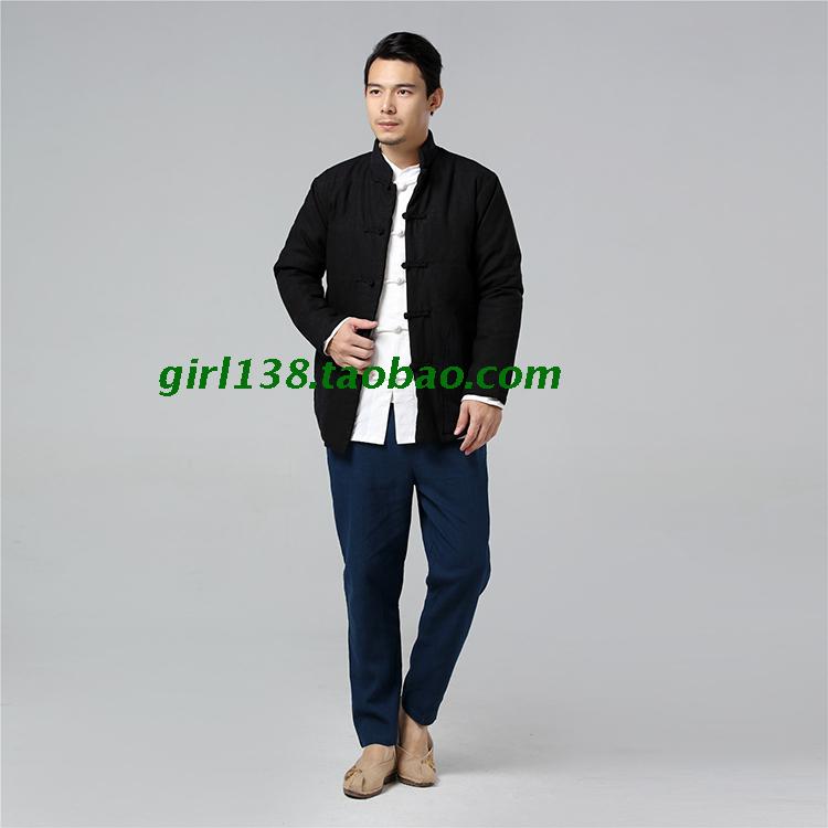 [Youlian charm] phong cách Trung Quốc crane crane vest dày chần dài vest áo khoác không tay áo bông áo cotton