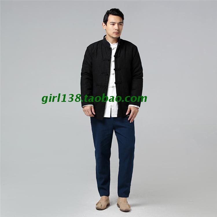 [Youlian charm] phong cách Trung Quốc crane crane vest dày chần dài vest áo khoác không tay áo bông áo cotton