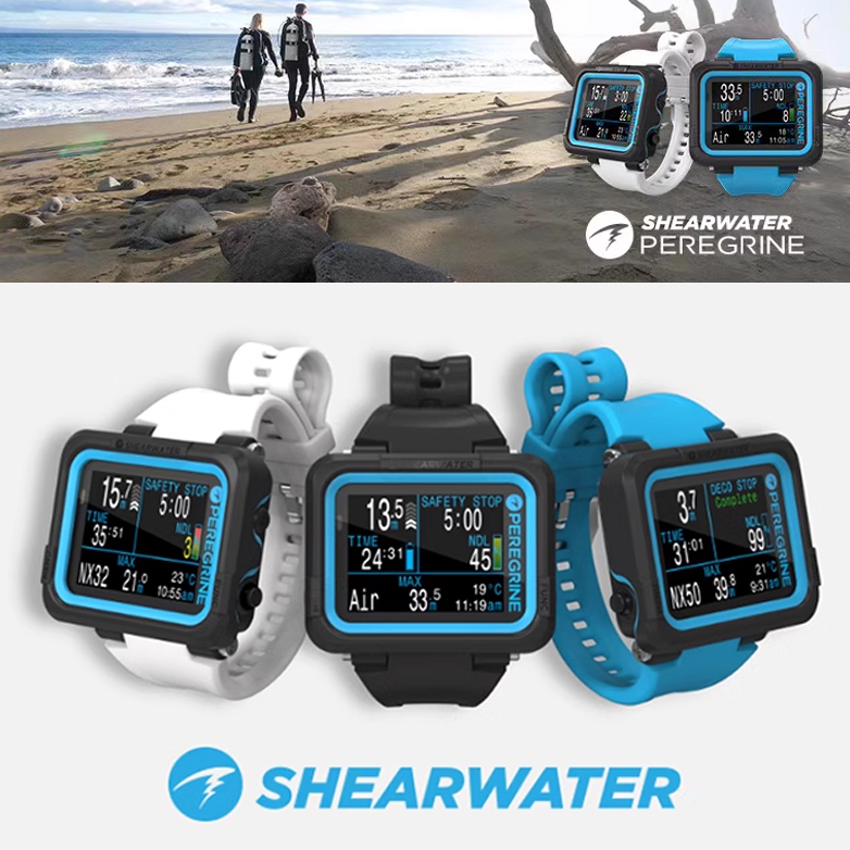 Shearwater Peregrine 新型レジャースキューバダイビングコンピューターウォッチ 中国製ワイヤレス充電ダイビングウォッチ
