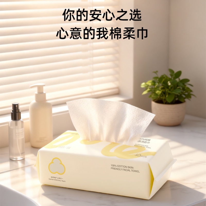 My Xinyi 100% 100% Pure Cotton Soft Towel Facial Cleansing Towel Soft Skin Removable Sterile Enlarged and Thickeneded