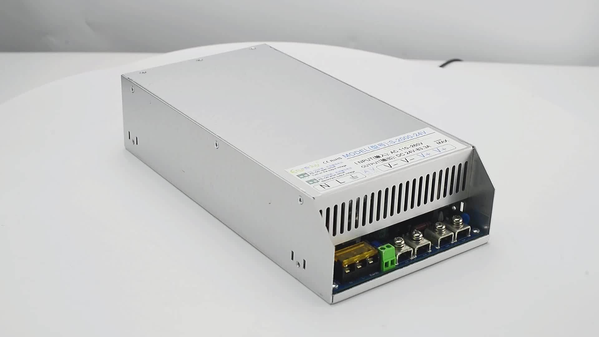 Pfc 1500w 1800w 2000w Ac To Dc 024v 36v 72v 110v 150v Regulated