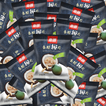 Hainan specialty southern food crispy coconut flakes 25gx10 packaging charcoal grilled coconut flakes casual office snacks