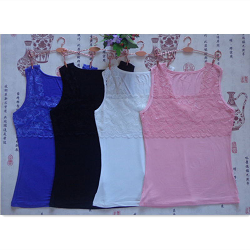 Các ren mới rộng vai womens vest mùa hè cỡ lớn Mordale đáy-out t-shirt tay T-shirt womens Hàn Quốc mặc.