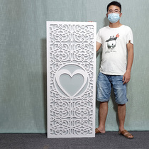 PVC carved board flower grid partition entrance screen background wall European-style Chinese modern hollow through flower board ceiling