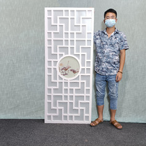 Partition screen net red Simple modern decoration Living room entrance PVC ceiling Chinese carved board hollow lattice