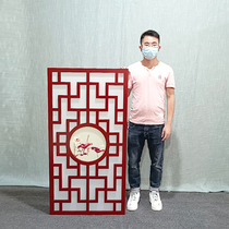 Cut-out PVC lattice carved board through the background wall in the European-style aisle living room screen entrance partition ceiling
