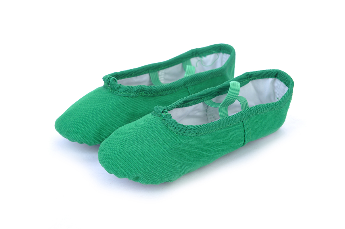 green dance shoes