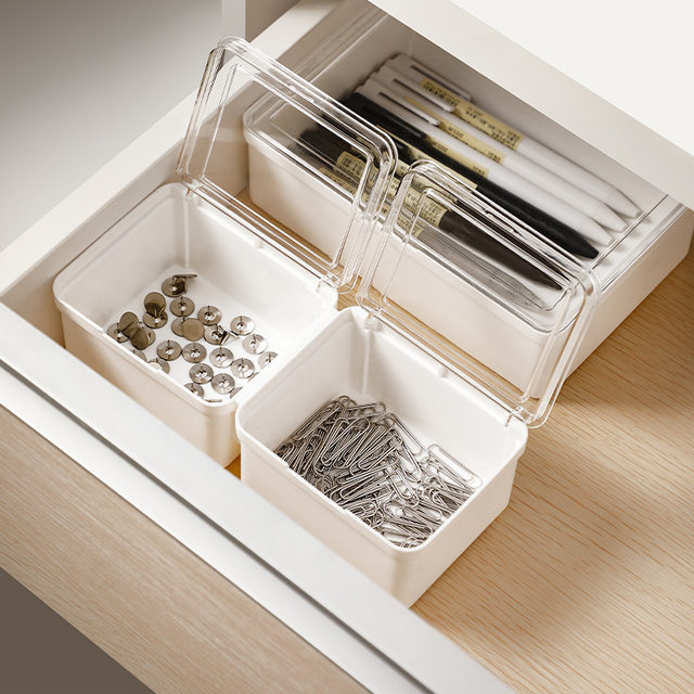 Storage box plastic household dustproof drawer separating debris