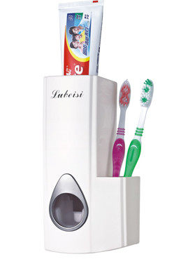 Auto-squeeze toothpaste Wall Containing Layer Rack Hanging Free of perforated toothpaste Toothbrushes Shelving Toothpaste Racks slacker Squeeze God