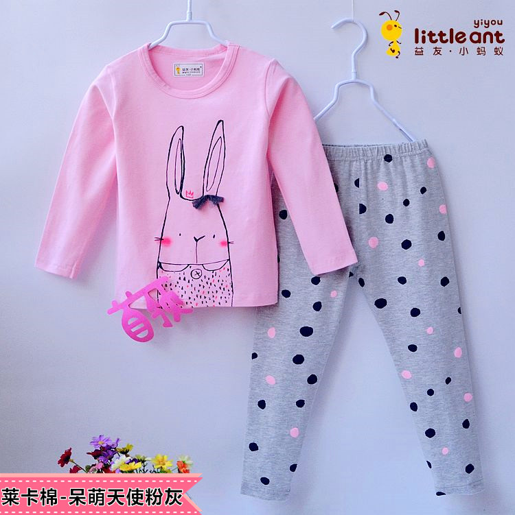 Yiyou kiến ​​nhỏ childrens đồ lót bộ nữ quần cotton mùa thu trong lớn nhỏ con kiến ​​Leka bông.