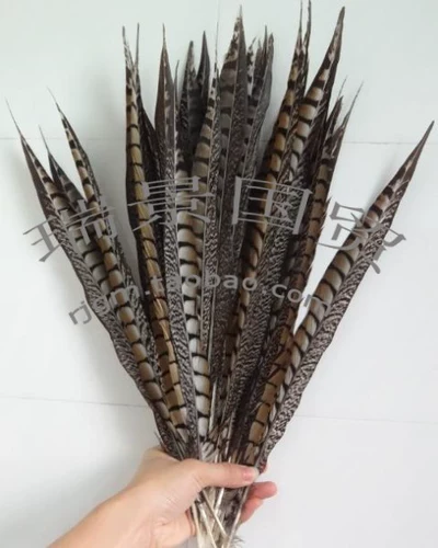 Импортная натуральная бронзовая курица -хвост -опер