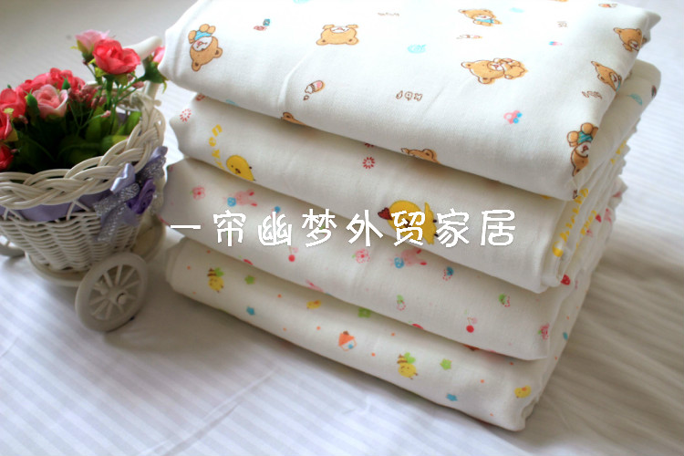 Bed with four layers of pure cotton gauze children's summer cool is air conditioned by baby baby baby bag is hugged 110*130cm