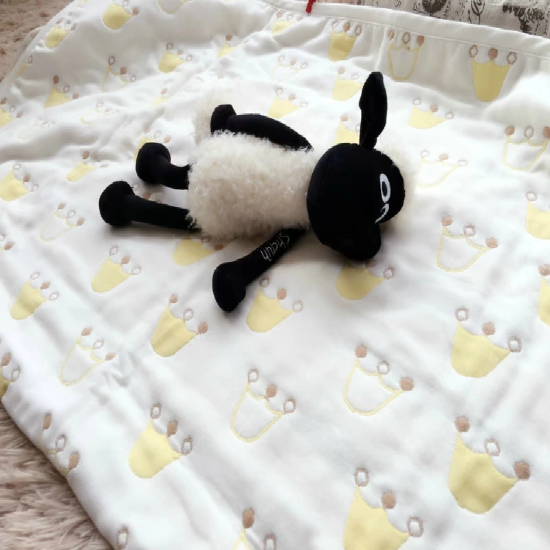 Miễn phí vận chuyển ba lớp bông gạc thường chăn lanh mát vào mùa hè và chăn che lớn hơn kích thước - Ném / Chăn chăn lông cừu tự nhiên