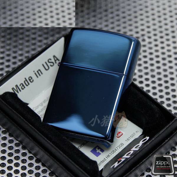 18-year-old shop Piggy Zippo classic pure blue ice 20446 blue ice mirror gift