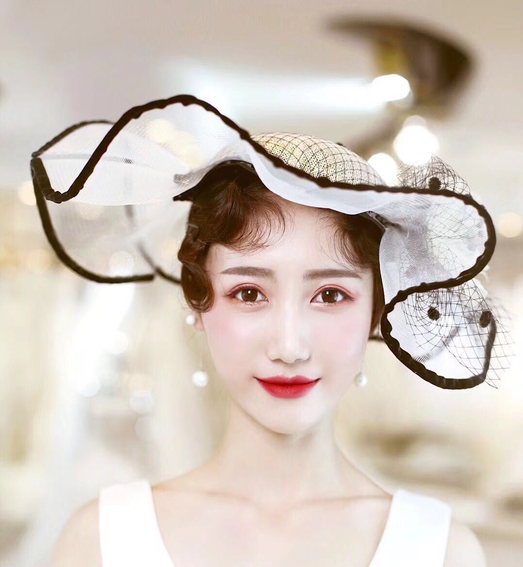 琪 影楼 拍拍 Cô dâu bắn mũ ren - Thiết bị sân khấu đèn led nháy xanh đỏ