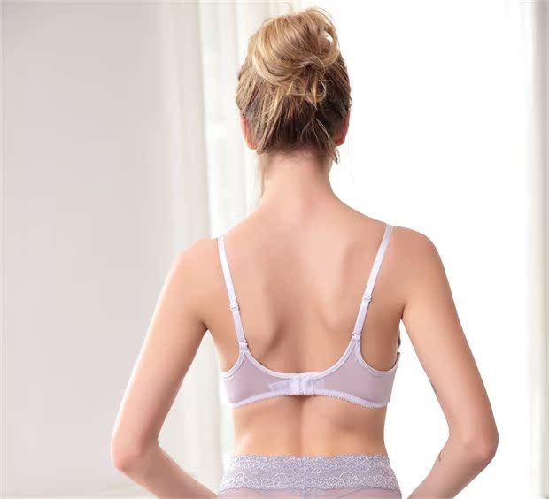 Nhật Bản không có lụa vòng áo ngực mùa hè mỏng phần thể thao đồ lót lụa lụa mỏng thoáng khí áo ngực phụ nữ - Strapless Bras shop nội y