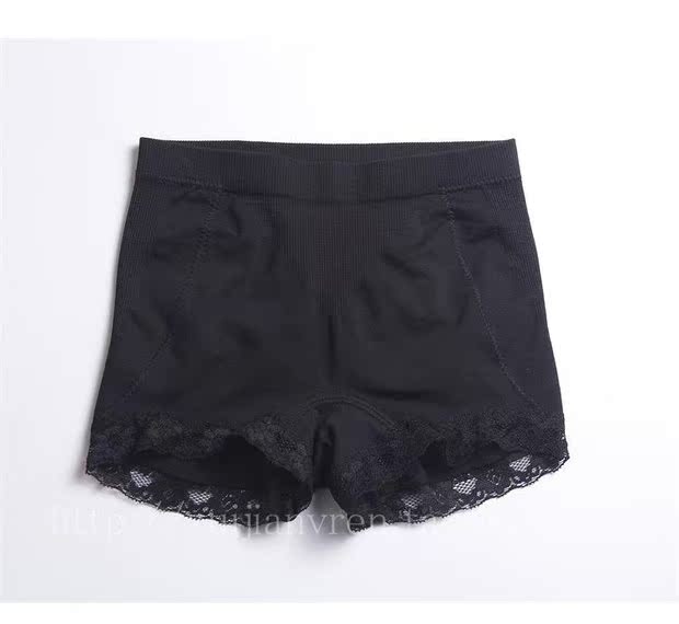 Mùa hè quý cô phẳng góc chống chói ren thun lưng giữa cơ thể định hình bụng hông hông thoải mái đồ lót đầu - Giữa eo quần lót lưng cao