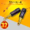 Taiwan MPS gold plated Shark-4 speaker connector HIFI speaker speaker cable free welding Banana plug