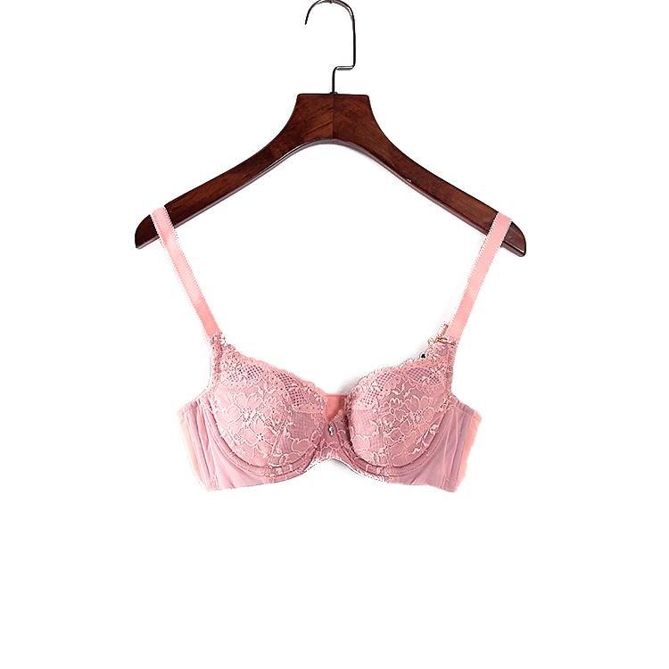 Dai series new counter withdrawal cabinet Pink lace sweet upper trust sexy bra 71417