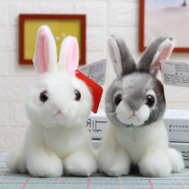 Simulation white rabbit plush toy small doll Bunny doll ragdoll grab machine doll Childrens birthday gift