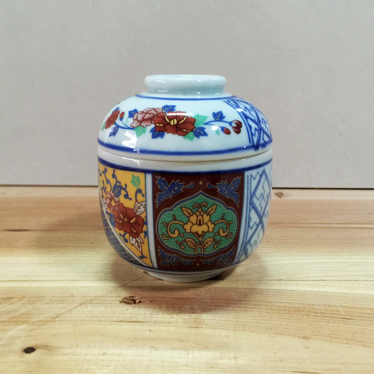 Japanese ceramic tableware Egg cup Bird's nest cup Shark's fin cup Steamed egg bowl Egg soup Steamed cover bowl Blue and white color