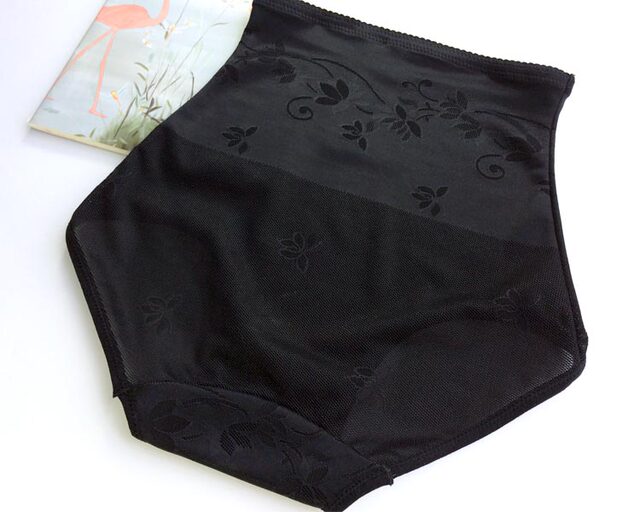 Yansil Summer Breathable Hole Thin Belly Controlling Pants 601 High Waist Postpartum Belly Waist Raising Hip Triangle Women's Shaping Panties