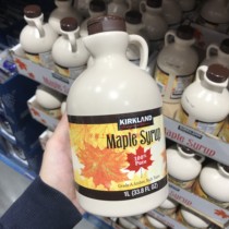 Costco Canada KIRKLAND Corkland Maple Syrup 1L can be used to bake a variety of desserts