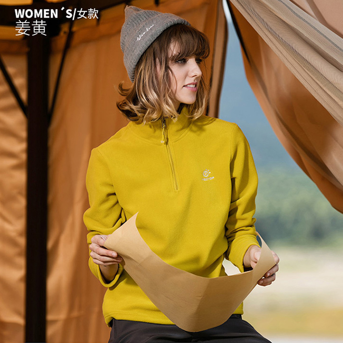 Clearance Tantuo fleece fleece women's pullover to keep warm outdoor autumn and winter men's bottoming shirt stand collar men's polar fleece thickened sweater