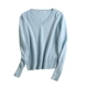 Còng dài hiếm, phiên bản dày, khách hàng Ý cho áo len cashmere cổ chữ V nguyên chất - Áo len cổ chữ V
